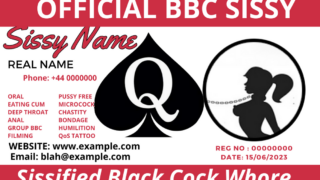 BBC Sissy ID Card