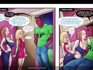 Big Black Monster Cock Destroyed two Ass Holes Comic Porn